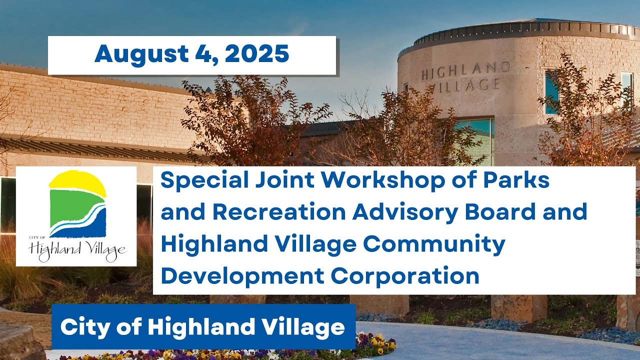 Special Joint Workshop of Parks and Recreation Advisory Board and HVCDC- 08-04-25
