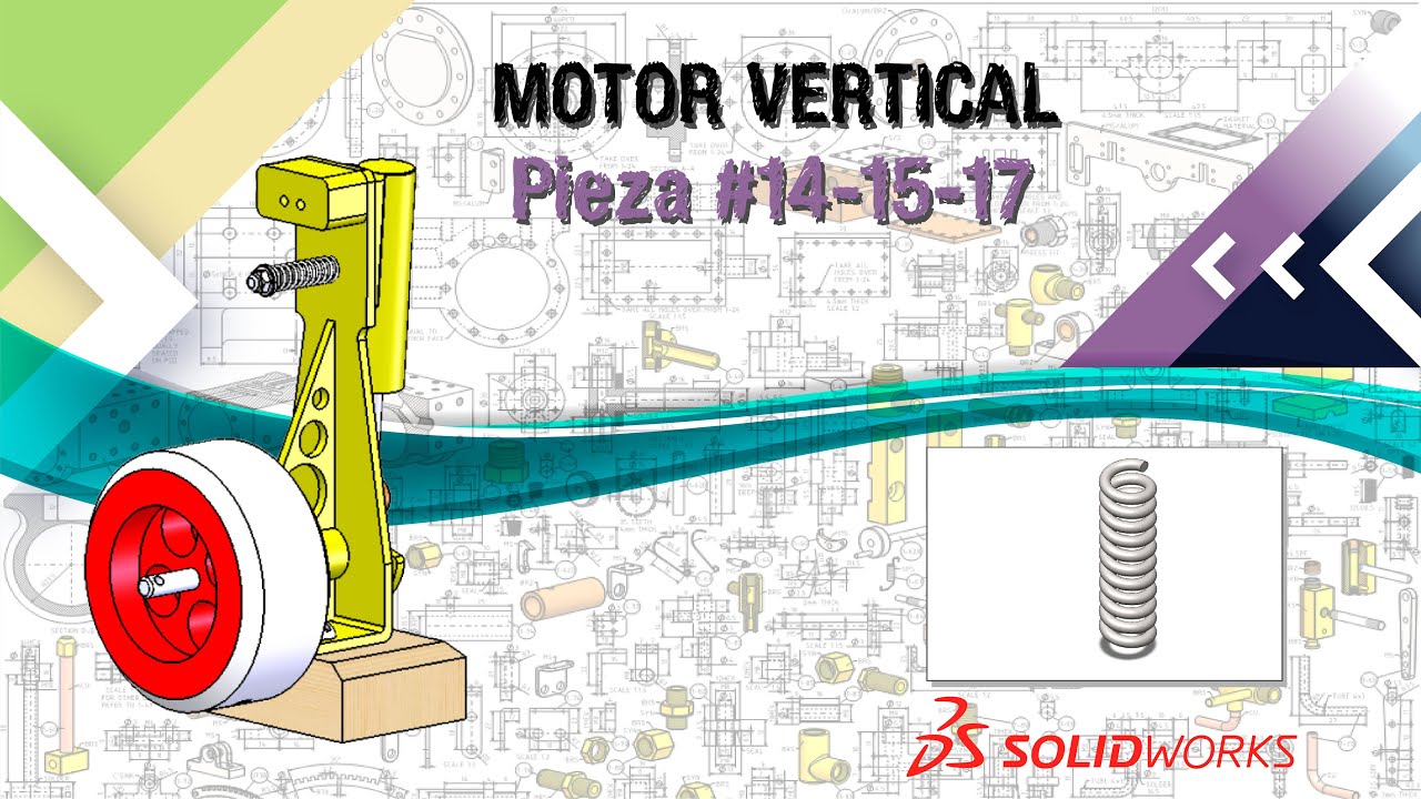 MOTOR VERTICAL DE VAPOR - PIEZA #14-15-17