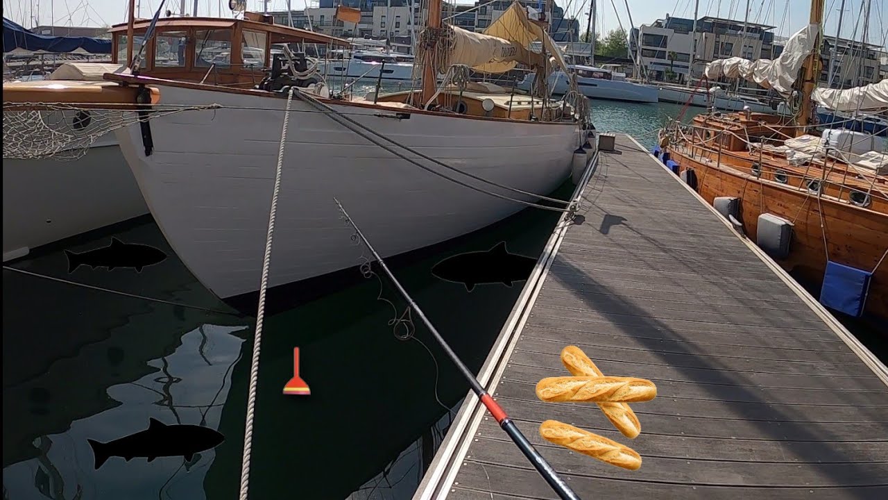 On pêche AU BOUCHON sous les BATEAUX en MER !