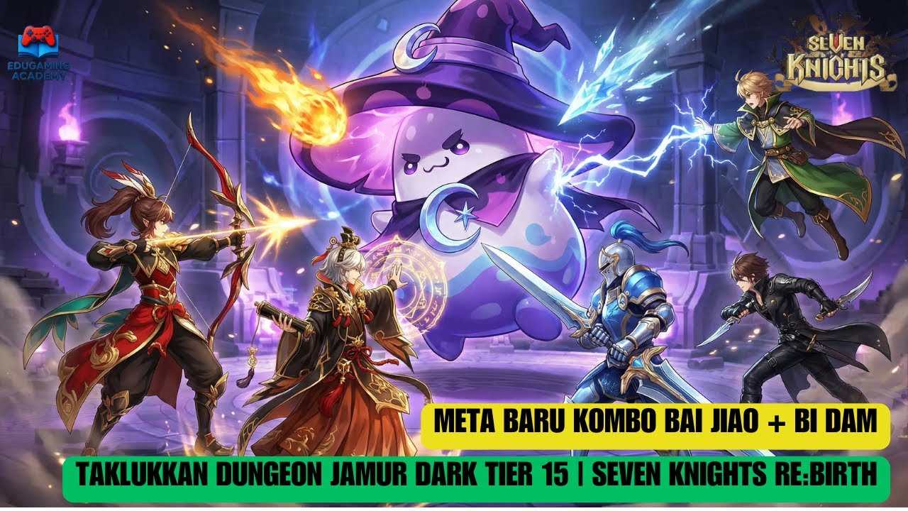 META BARU OP | KOMBO BAI JIAO + BI DAM TAKLUKKAN DUNGEON JAMUR DARK | Seven Knights Re:Birth