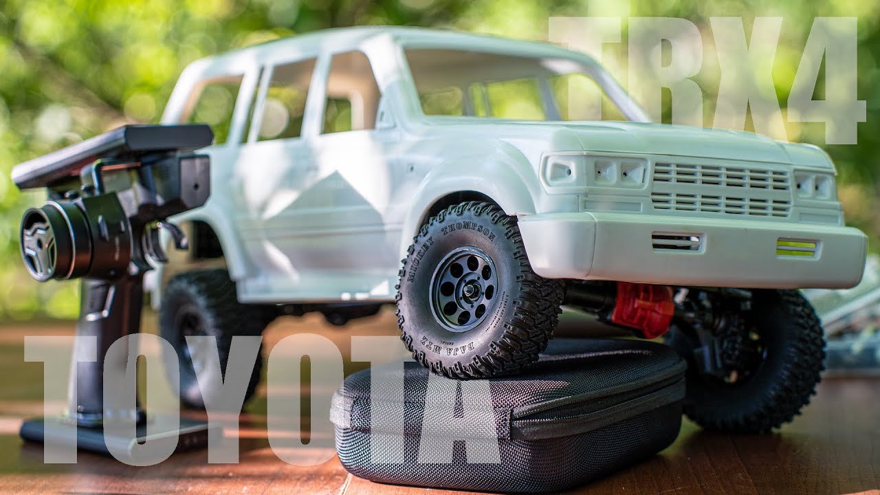 1/10 scale RC Taxxas TRX4 Sport Toyota LC80 RC Run #1