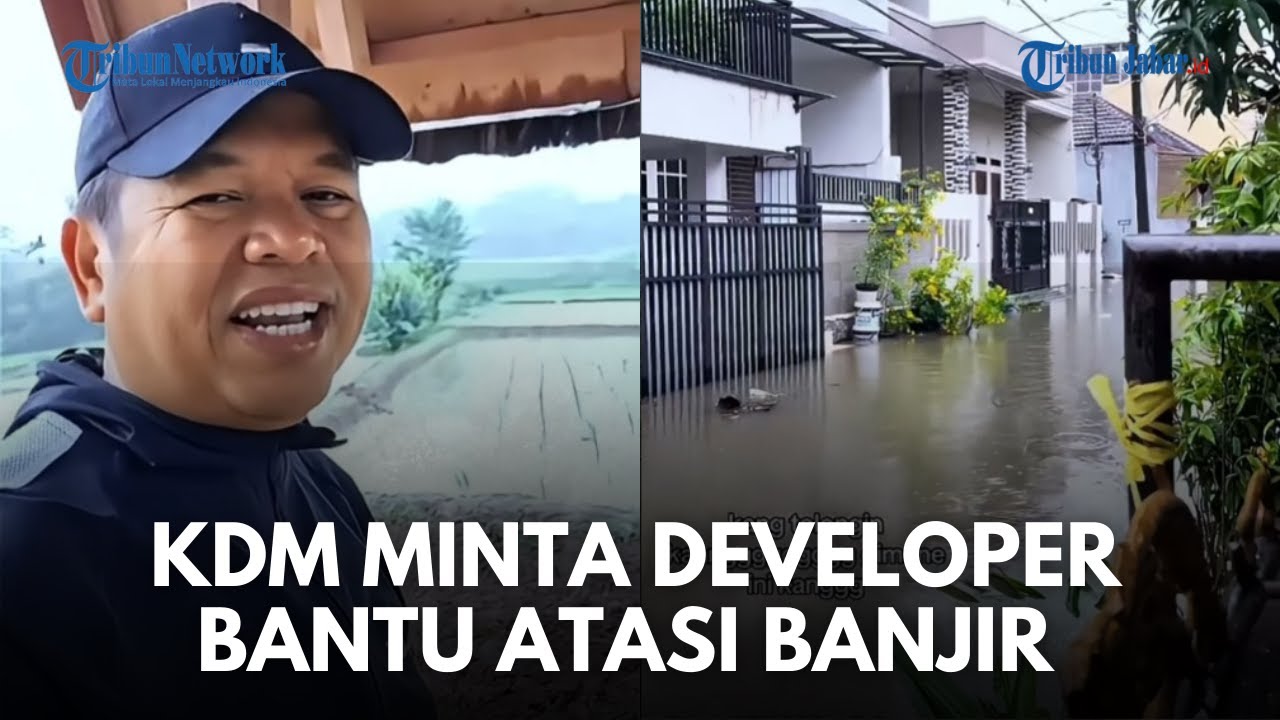RESPON TEGAS KDM! Masalah Banjir di Bekasi, Kang Dedi Senggol Developer Perumahan untuk Turun Tangan