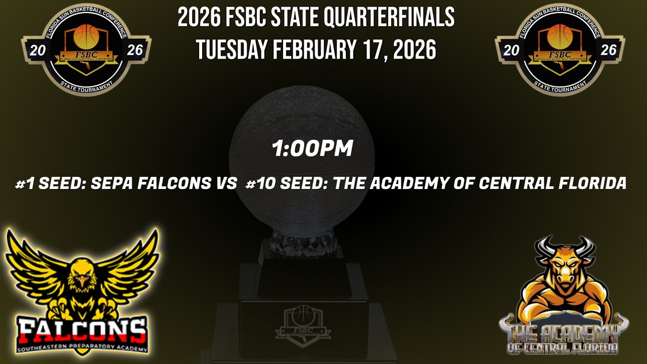 #1 SEED: SEPA FALCONS VS #10 SEED: THE ACADEMY OF CENTRAL FLORIDA