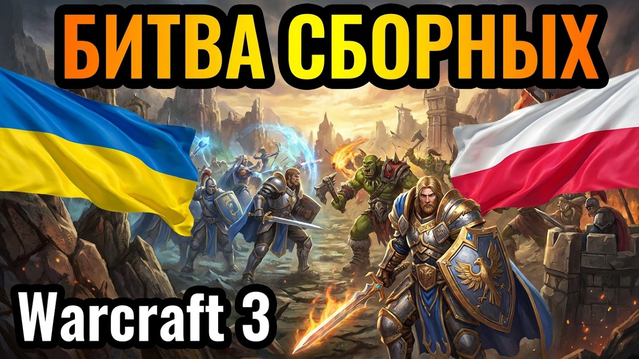 УКРАИНА против ПОЛЬШИ: Турнир Наций в Warcraft 3. Tournament of National Teams. Сокастер - Ser