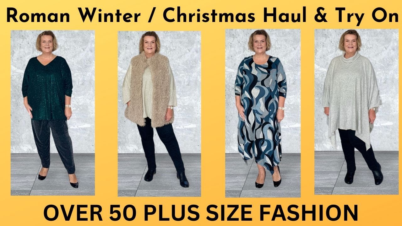 Roman Haul & Try On - Over 50 Plus Size Fashion - Winter / Christmas