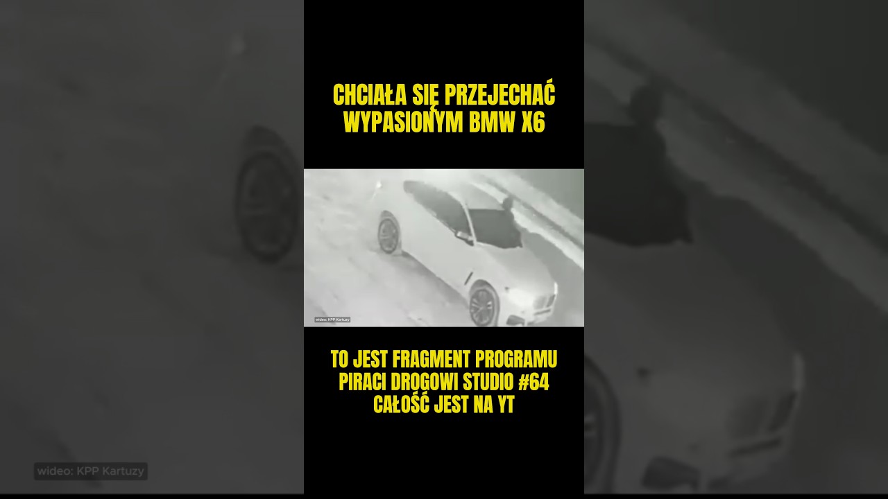 👮&zwj;♂️21-latka buchnęła BMW x6 bo chciała się przejechać 💁&zwj;♂️ #bmw #policja #piracidrogowi #kartuzy