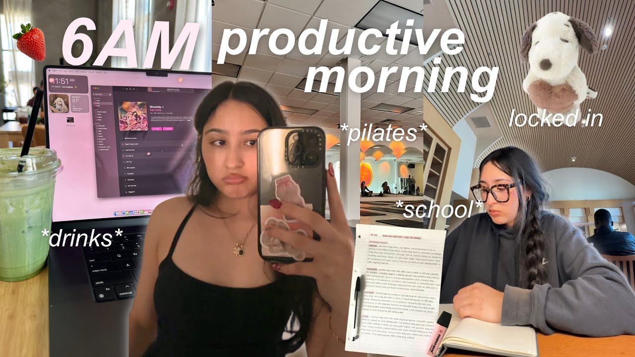 6am morning routine + day in my life *productive*