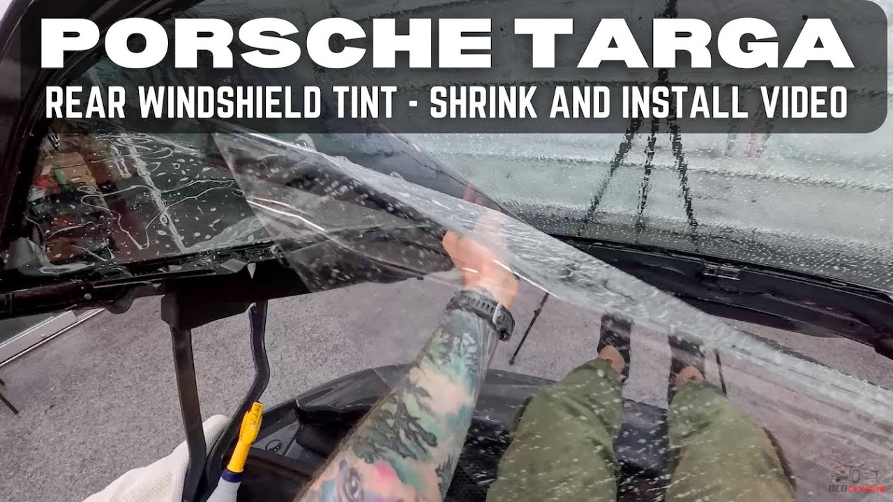 Заднее стекло этого Porsche Targa выглядит нереально… Вот как мы его тонируем.