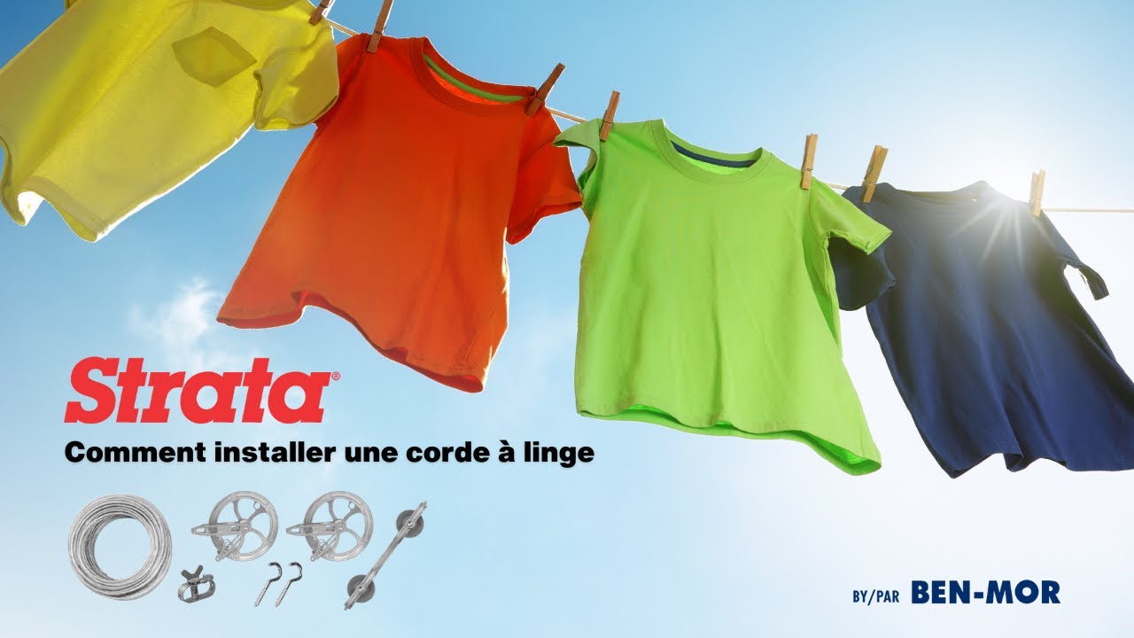 Comment installer une corde à linge - Strata