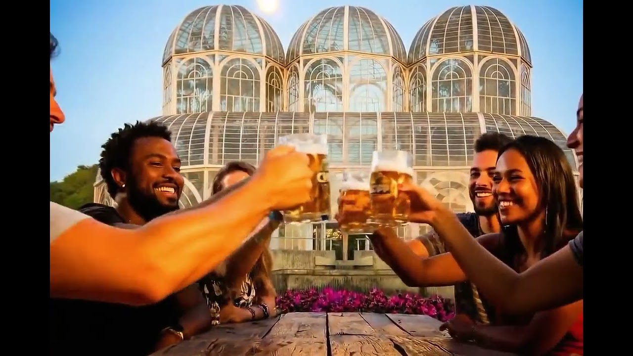 Amigos Comemorando com a Chopp Curitiba