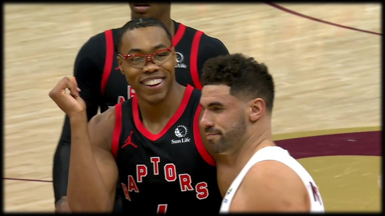 Scottie Barnes was TROLLING Georges Niang 🤣