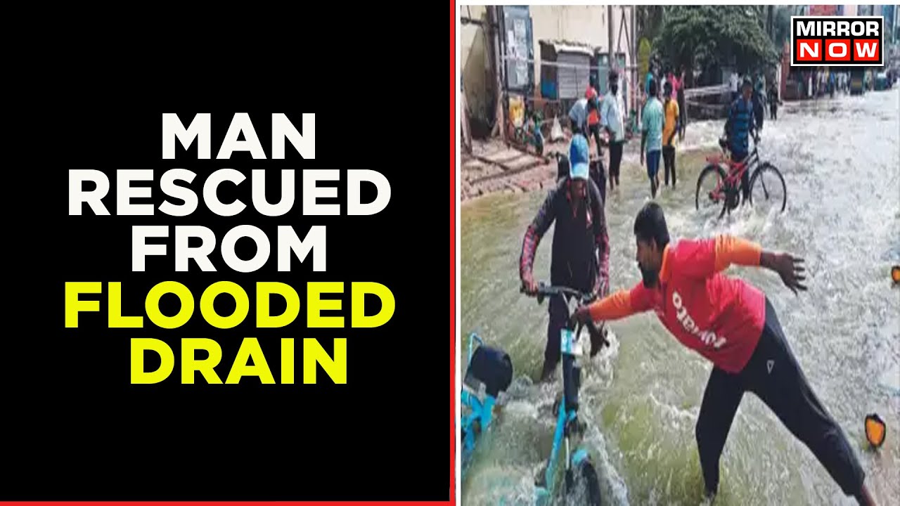 Bengaluru Rains: Pedestrian Falls Into Drain Dug By Bengaluru Civic Body | Latest News