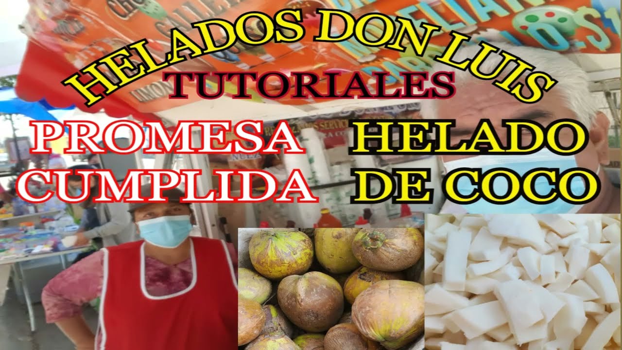 HELADO DE COCO DE PRINCIPIO A FIN'