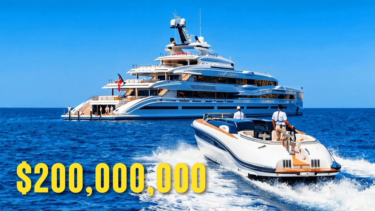 Суперяхта LANA стоимостью 200 миллионов долларов | Интерьер самой дорогой яхты в истории