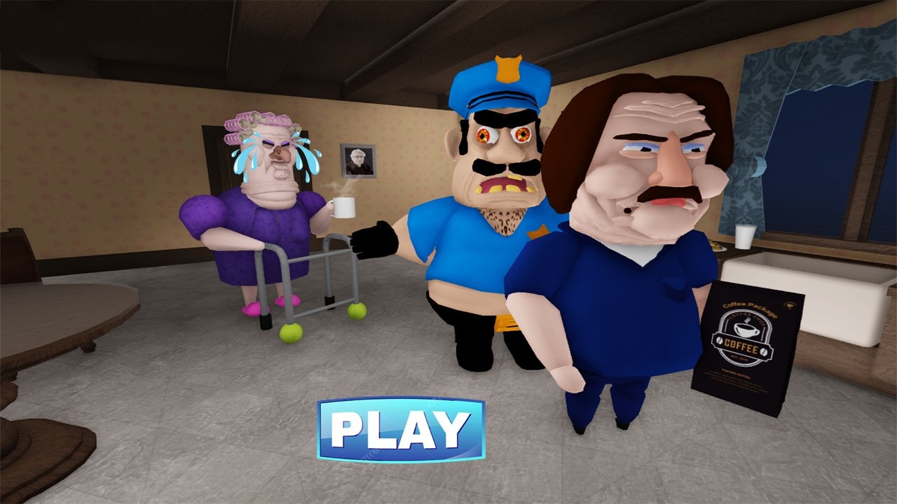 POLICE  BRUNO ARRESTED BEN BEACUSE HE TRYED STEAL COFFEE BAG FROM GRUMPY GRAN !FULL GAMEPLAY #roblox