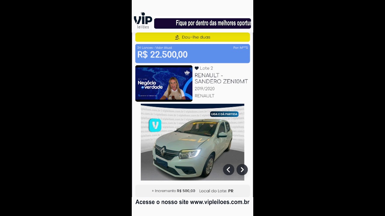 Vip Leilões convidou você