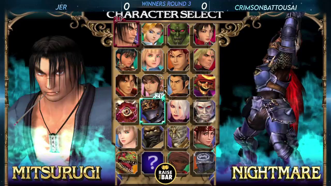 [Soul Calibur 2] Jer (Mitsurugi) vs CrimsonBattousai (Nightmare) Winners Round 3