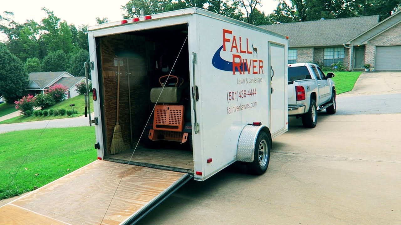 New 2016 Enclosed Trailer Setup With SCAG VRide 52
