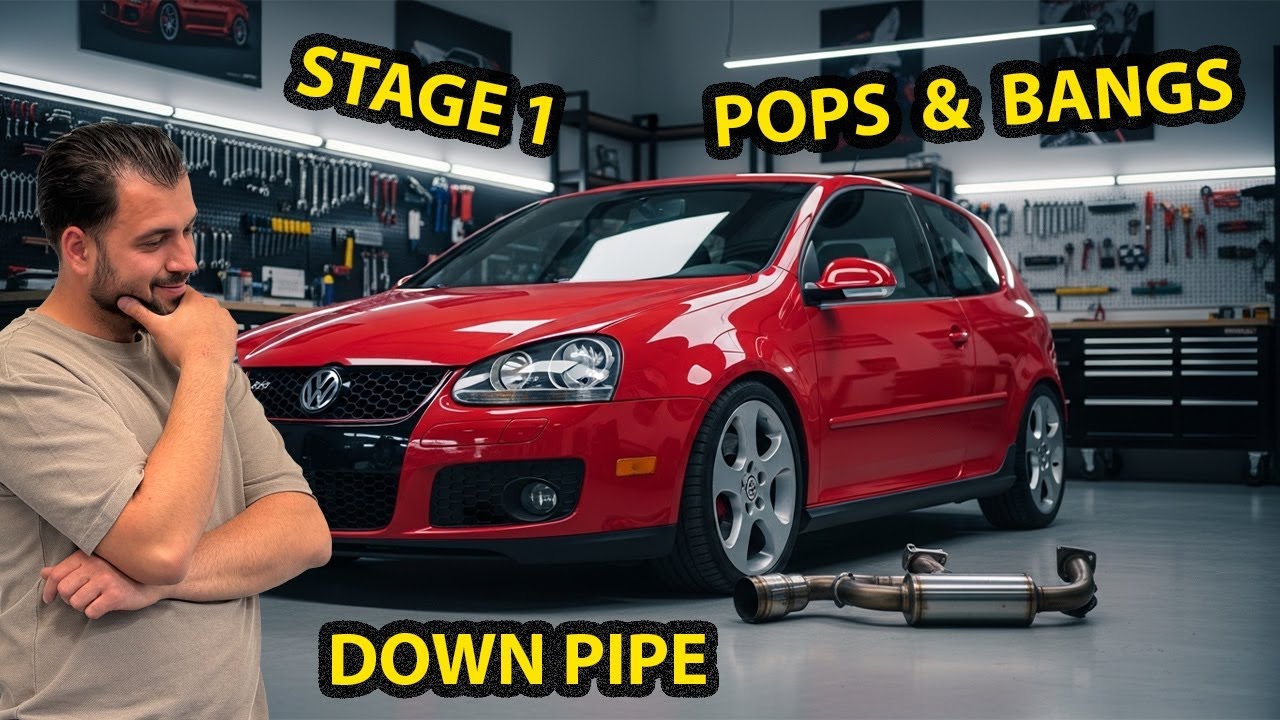 MODIFYING A GOLF GTI MK5 | STAGE 1, DOWNPIPE, POPS & BANGS