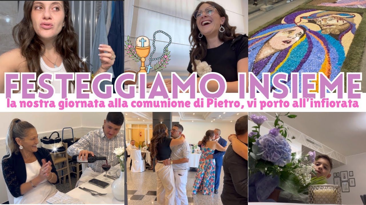 Vi porto con me alla Comunione di Pietro/ festeggiamo 🥳/ l’infiorata di San Valentino/ debbyg vlog✨