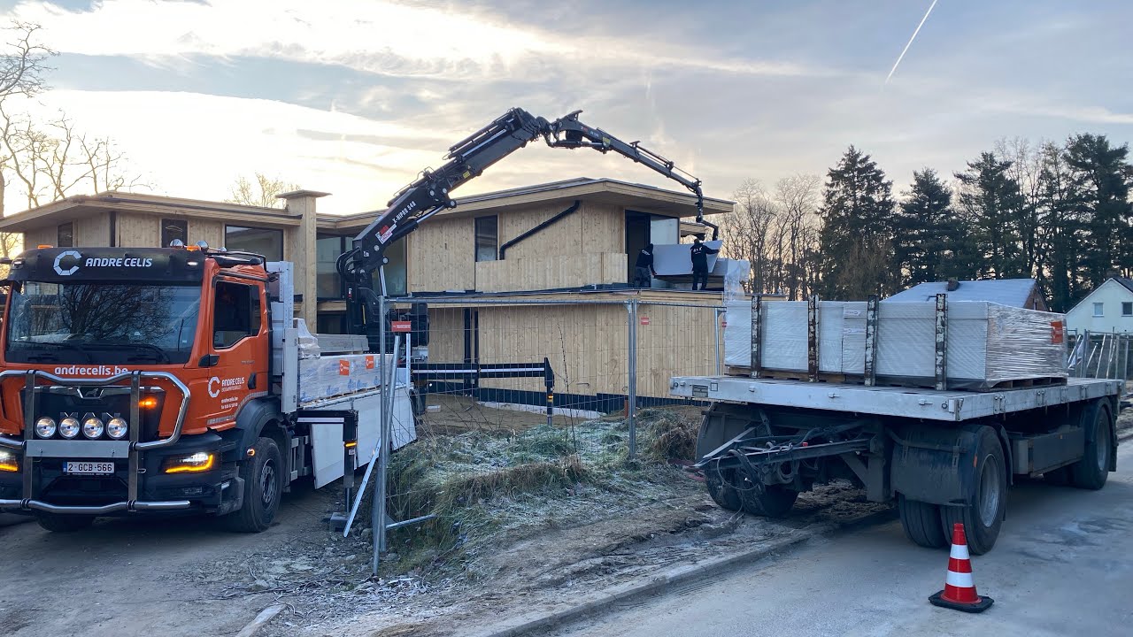 💥Tentativa de vlog‼️ O zi din viata de sofer in Belgia! #viralvideo #truck #work #crane #vlog #fyp
