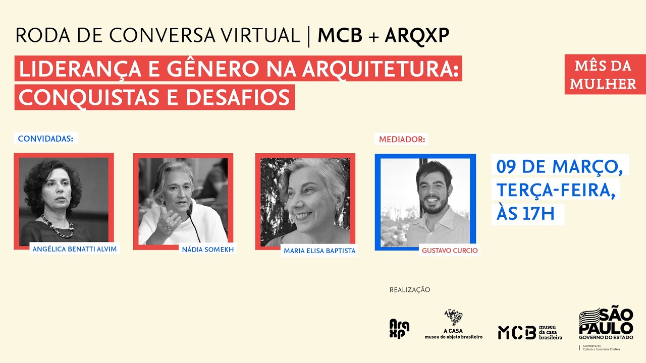 Roda de conversa virtual | Lideran&ccedil;a e g&ecirc;nero na arquitetura: conquistas e desafios