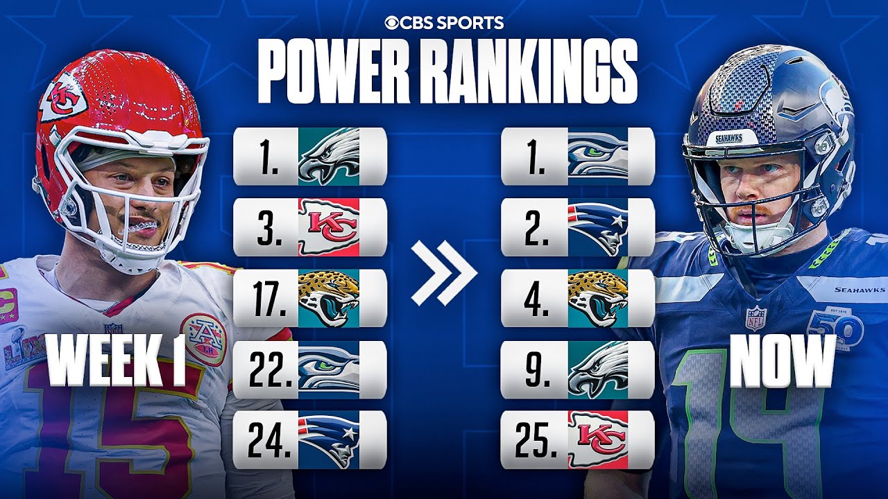 Final NFL Power Rankings: Biggest Risers & Fallers since Week 1 | Seahawks, Patriots, Chiefs, & MORE