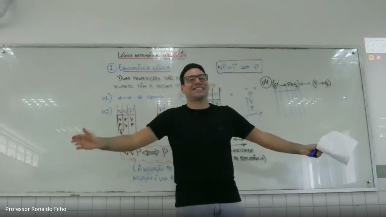 LÓGICA MATEMÁTICA - EQUIVALÊNCIA LÓGICA (Parte 1) I RACIOCÍNIO LÓGICO