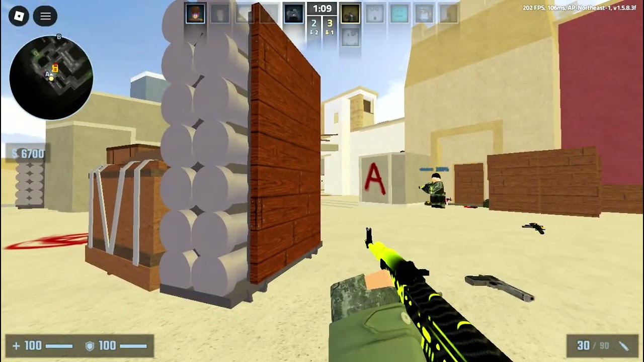 playing counter blox part 1 mirage map