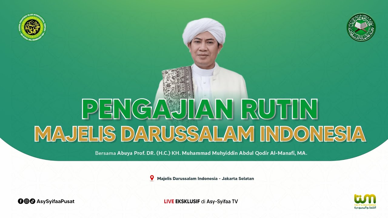 🔴LIVE PERINGATAN ISRA MI'RAJ NABI MUHAMMAD SAW MAJELIS TA'LIM DARUSSALAM INDONESIA