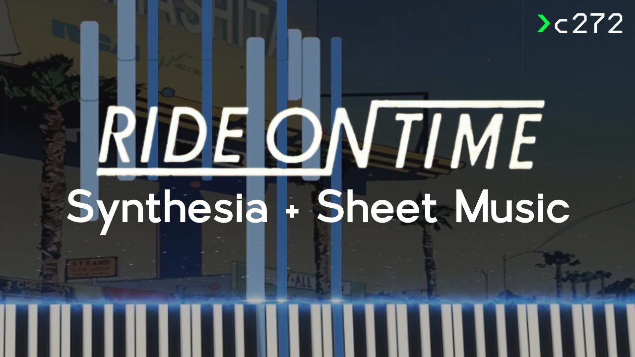 Ride on Time - Tatsuro Yamashita (Synthesia + Sheet Music)