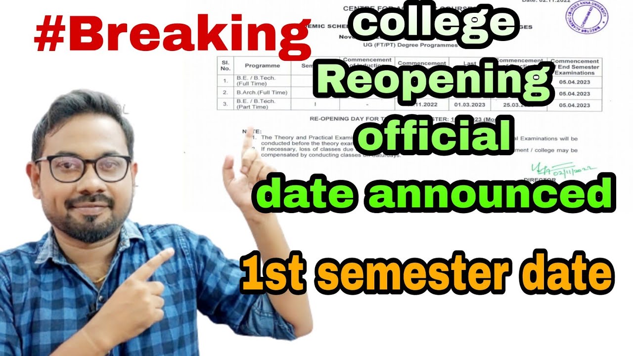 2022-Engineering colleges official reopening date announced | non autonomous | autonomous
