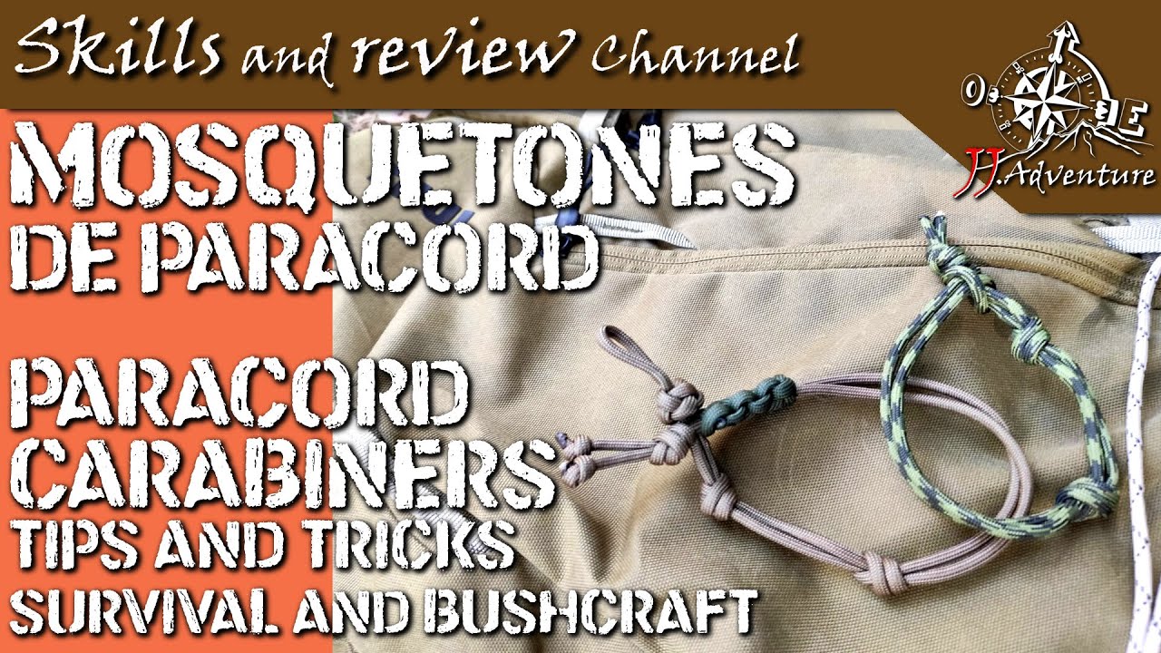 ✅ Paracord Carabiners | Mosquetones de Paracord | Backpacking TRICKS
