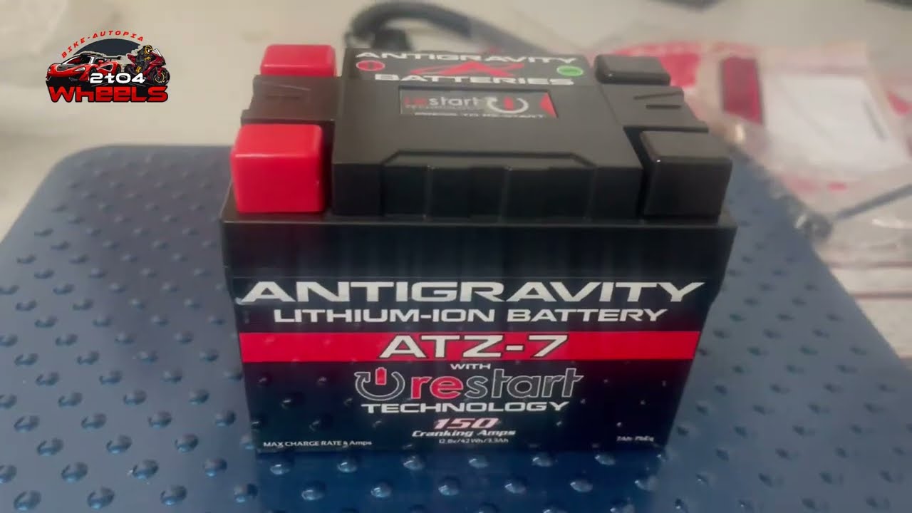 Lightweight Antigravity Battery install on the 2014 BMW HP4 #battery #lithiumionbattery #bmwhp4