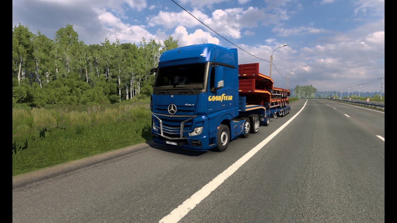@Ets2v1.50 перевозка нискорамных поло прицепов из Екатеренбурга в Читу.
