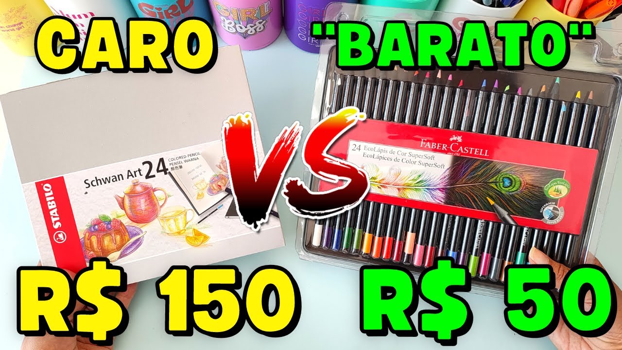 Lápis de Cor STABILO VS Faber-Castell SUPERSOFT