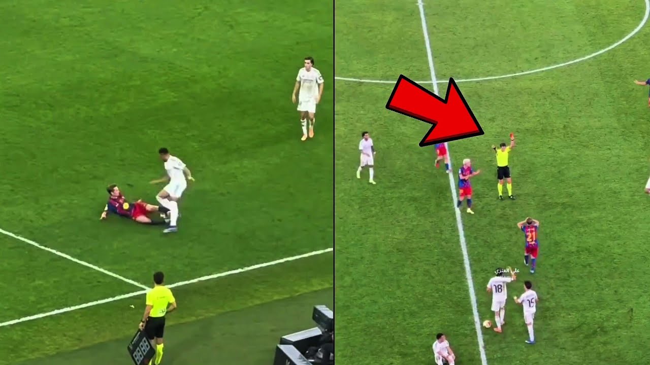 Frenkie de Jong Red Card Vs Real Madrid | Barcelona Vs Real Madrid 3-2 | Cl&aacute;sico
