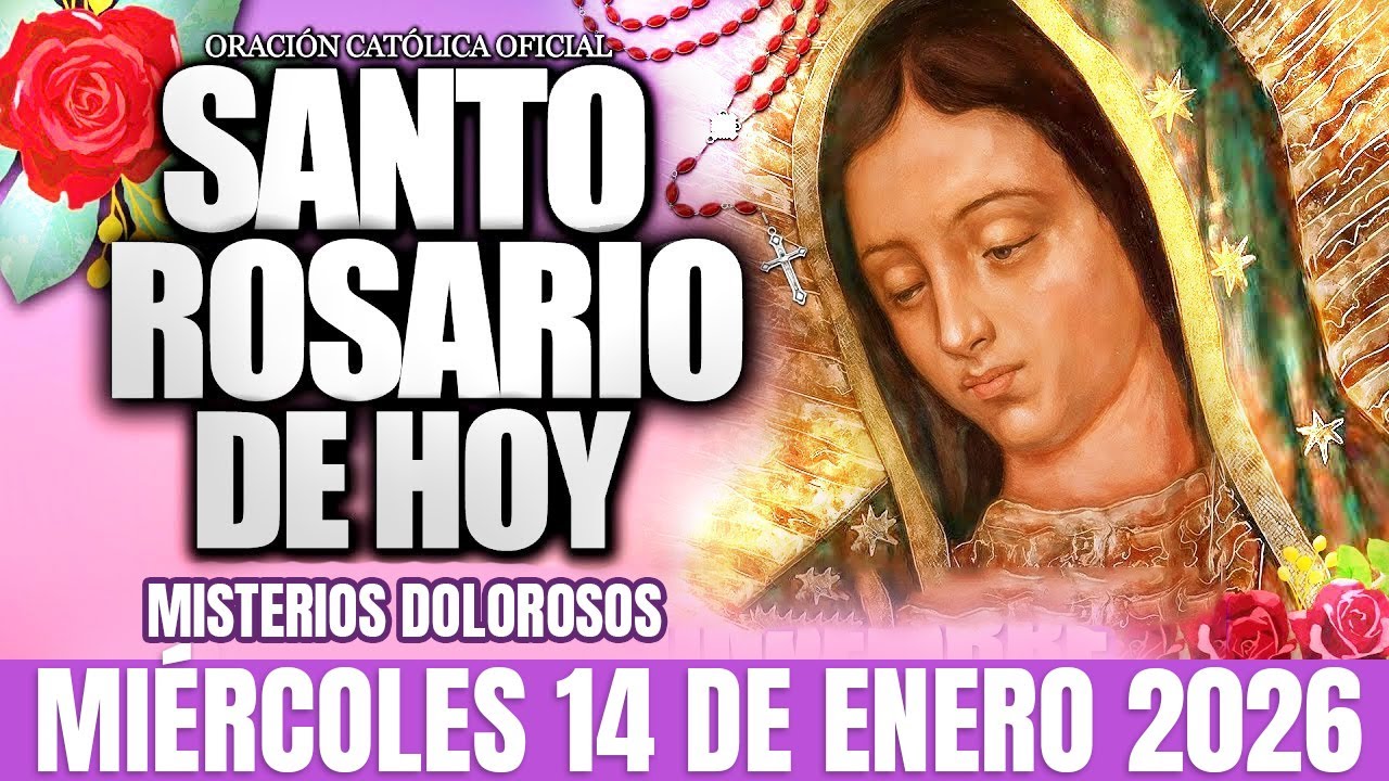 EL SANTO ROSARIO DE HOY-MISTERIOS DOLOROSOS✝️EL SANTO ROSARIO DE HOY