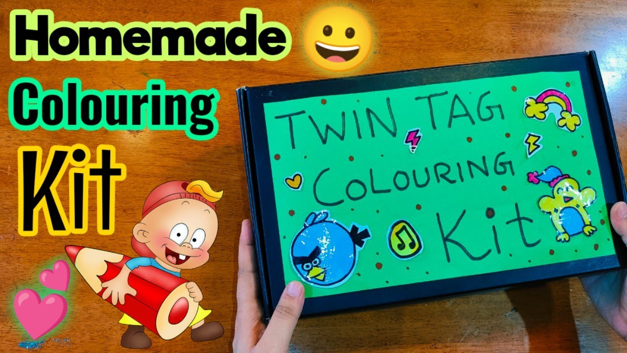 DIY Colouring Kit 🎀 Homemade Colouring Art Kit/ DIY Art Activity Kit/Diy Art and craft Colouring Kit