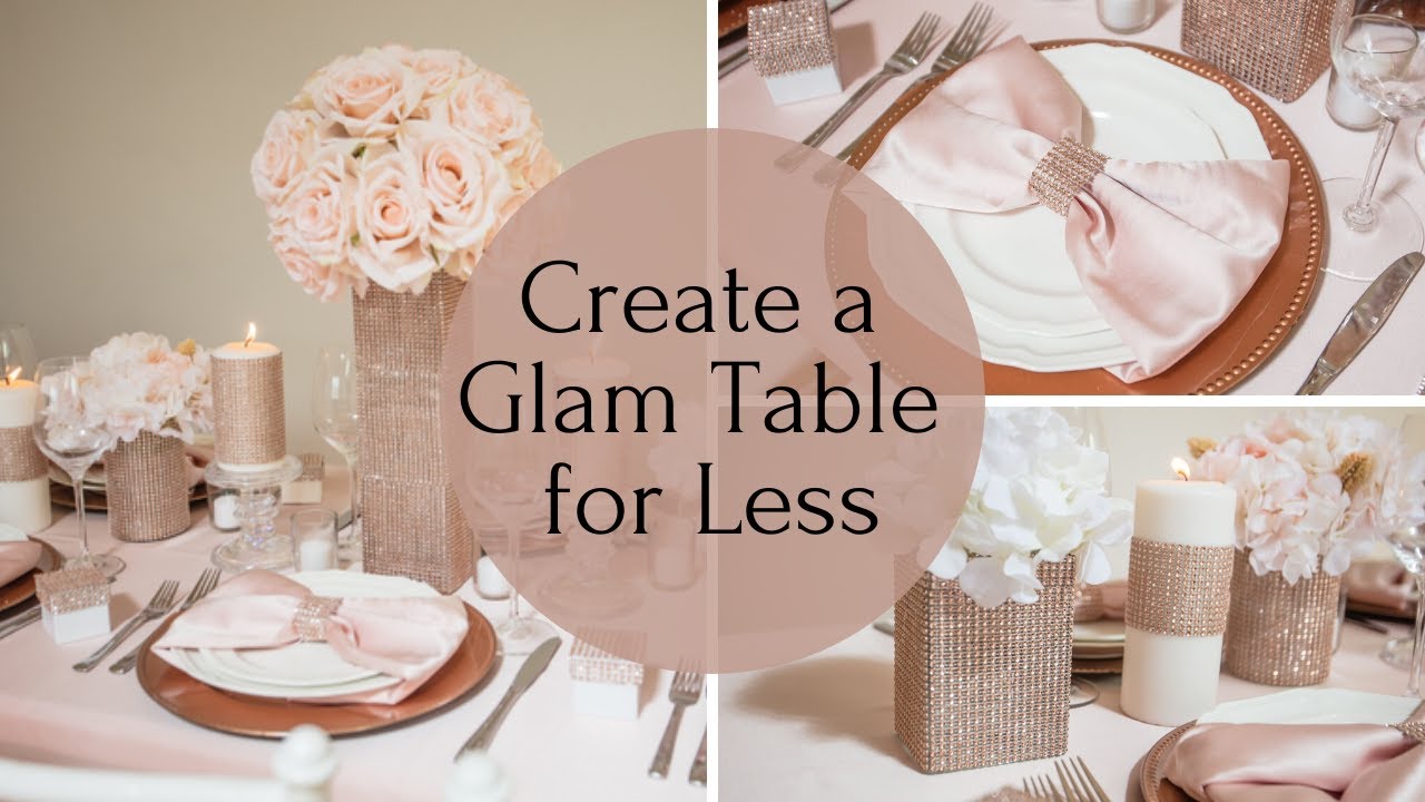 Low Budget Glam Wedding Ideas {You won't believe how little this cost!}