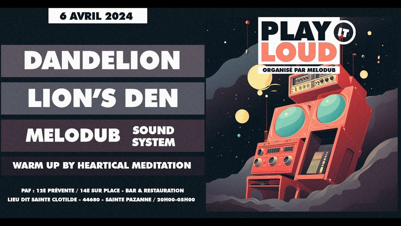 Ical Ises - Dandelion Dj-Set on Melodub Soundsystem / Nantes / 6.April 2024 / Play it loud