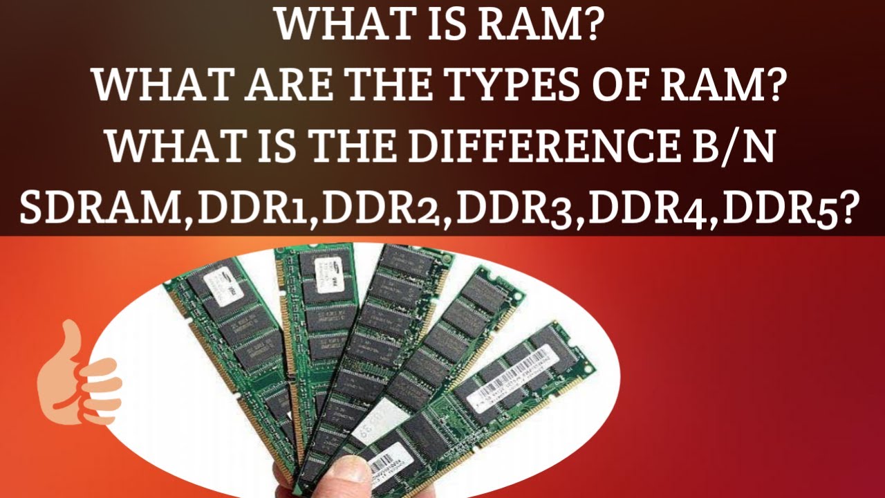 WHAT ARE THE TYPES OF LAPTOP RAM? - SDRAM-DDR-DDR2-DDR3-DDR4-DDR5