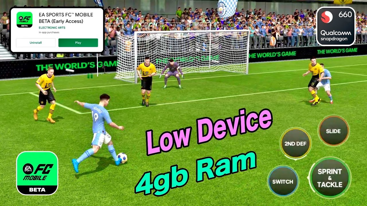 EA SPORTS FC MOBILE BETA ( 60Fps ) - Snapdragon660 Mi A2 - Low End Device FC 24 Mobile - Tap Tuber