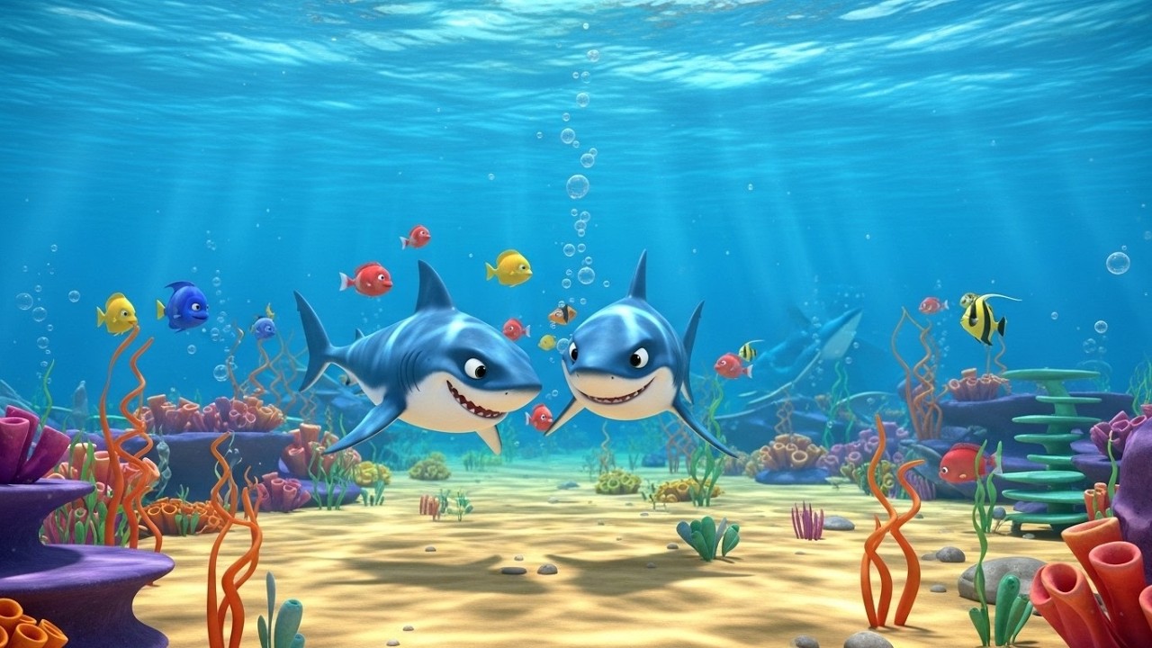 Baby Shark Doo Doo Doo Doo 🦈🎵 | Fun Kids Dance Song | Ocean Sing-Along Rhyme
