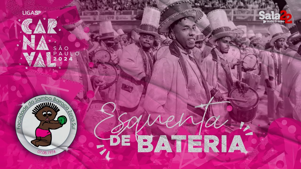 BARROCA ZONA SUL 4K - ESQUENTA DE BATERIA | CARNAVAL 2024 - LIGA-SP