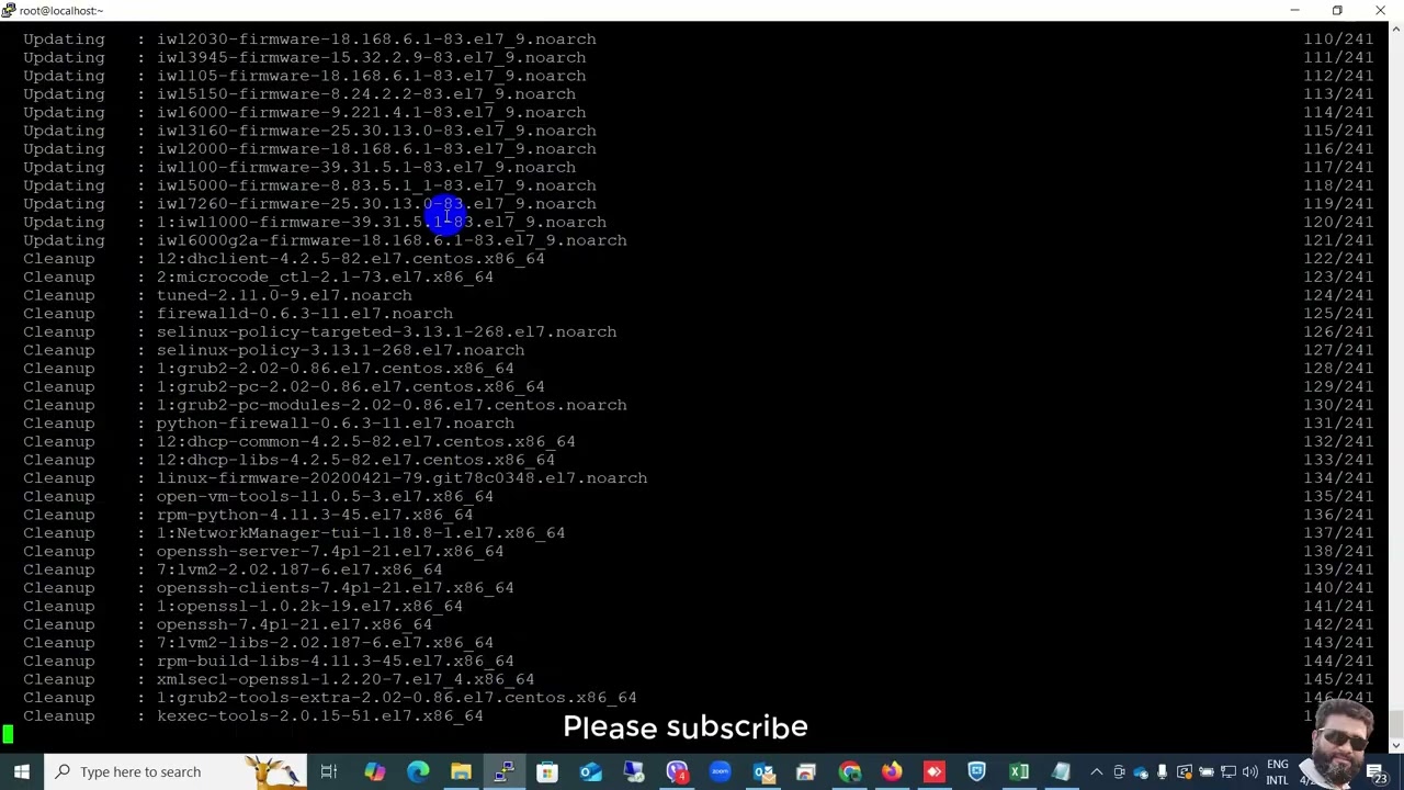 How to update CentOS using the yum  package manager