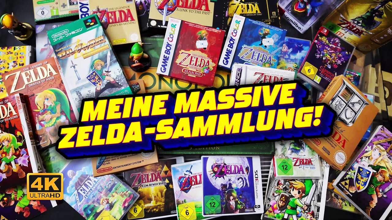 Meine MASSIVE ZELDA-Sammlung! 😮 Über 2 STUNDEN Games, Figuren, Soundtracks, Brettspiele, Mangas uvm.