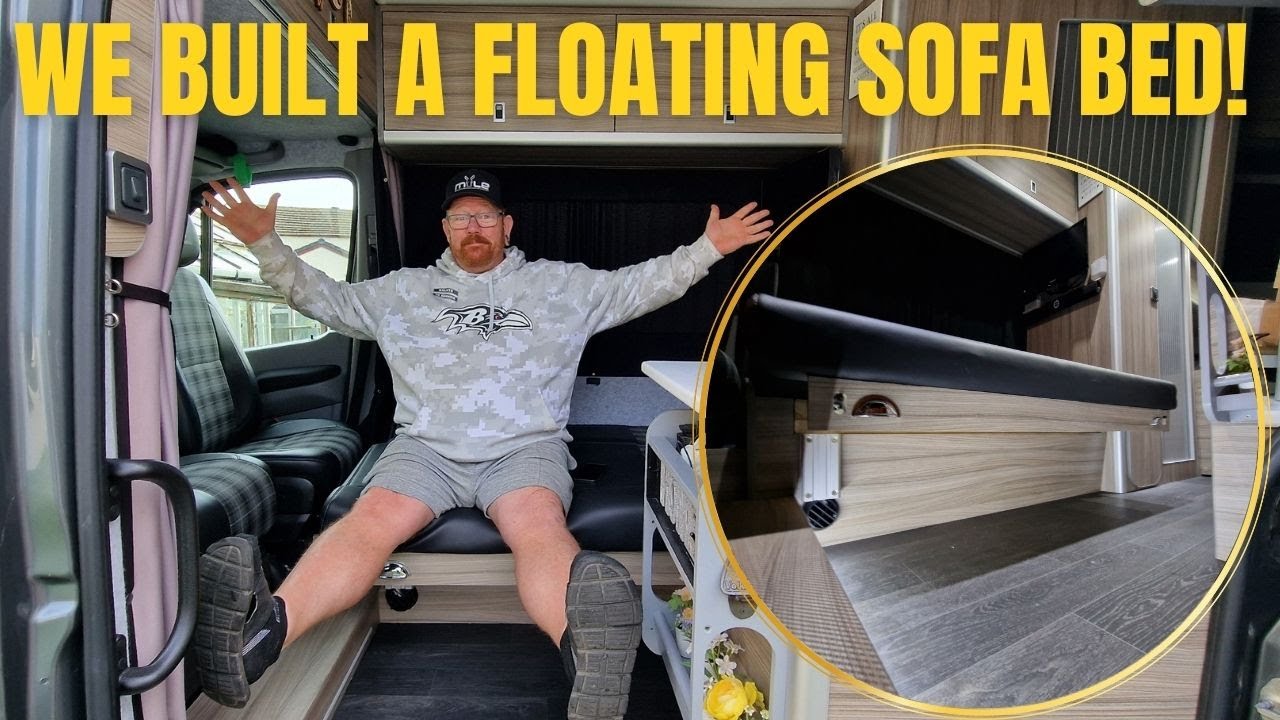 building a floating sofa bed for our campervan!
