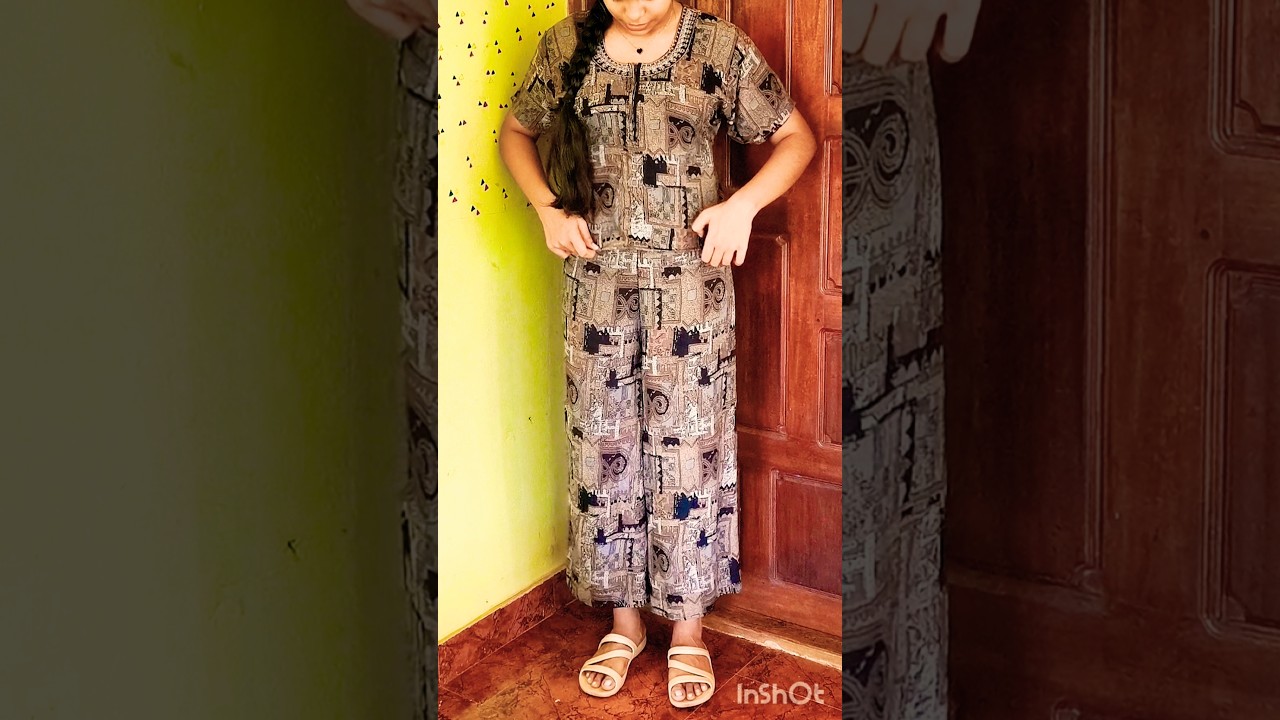 OLD nighty to co-ord set / night dress.. Easy cutting and stitching..#stitching #begginers #coordset