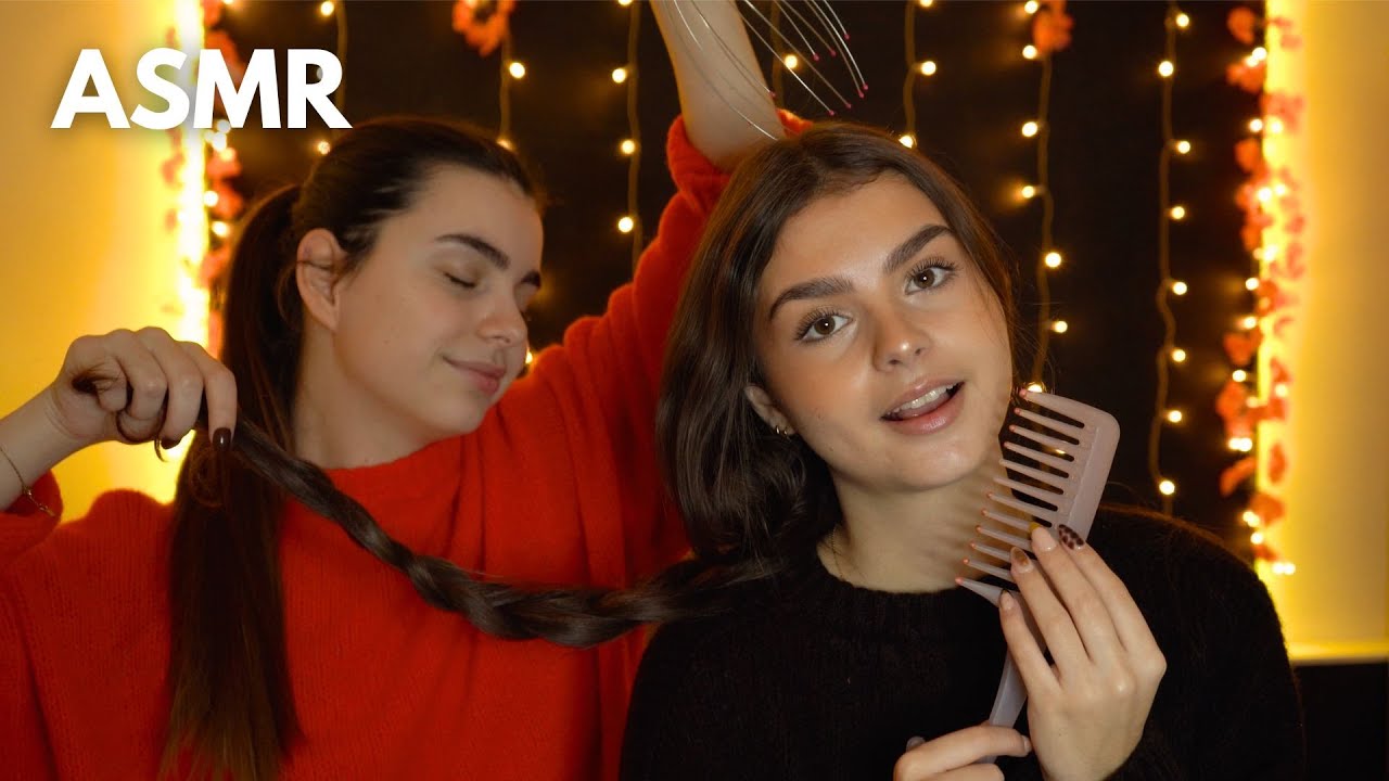ASMR - MA SŒUR JUMELLE S'OCCUPE DE MES CHEVEUX